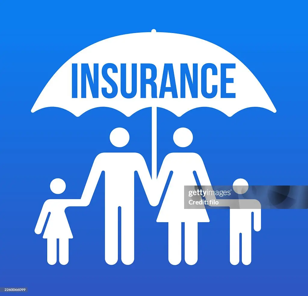 Insurance Family Umbrella Shelter People Insurance Symbol